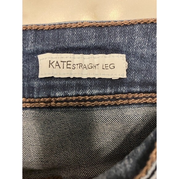 Black Daisy Jeans Juniors Size 9/29 Kate Straight Leg Mid Rise Faded Denim - Picture 3 of 7